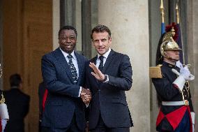 President Macron Welcomes Togolese President Gnassingbe - Paris