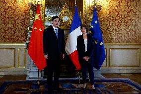 French And Chinese Foreign Ministers Meet - Paris