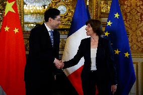 French And Chinese Foreign Ministers Meet - Paris