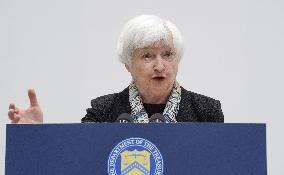 CORRECTED: U.S. Treasury Secretary Yellen