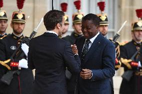 President Macron Welcomes Togolese President Gnassingbe - Paris