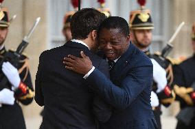 President Macron Welcomes Togolese President Gnassingbe - Paris