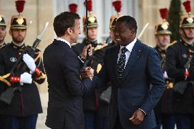 President Macron Welcomes Togolese President Gnassingbe - Paris