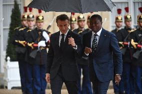 President Macron Welcomes Togolese President Gnassingbe - Paris