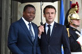 President Macron Welcomes Togolese President Gnassingbe - Paris