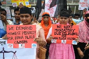 Garments Worker Protest In Dhaka