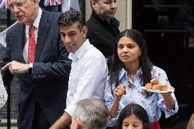 Coronation Big Lunch In Downing Street In London