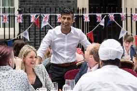 Coronation Big Lunch In Downing Street In London