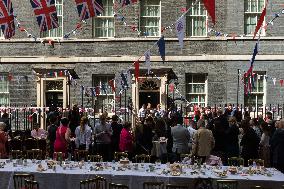 Coronation Big Lunch In Downing Street In London