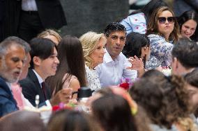 Coronation Big Lunch In Downing Street In London