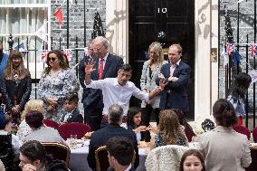 Coronation Big Lunch In Downing Street In London