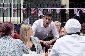 Coronation Big Lunch In Downing Street In London