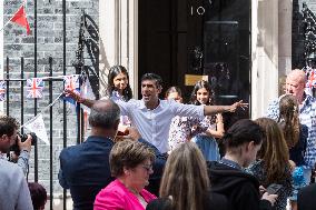 Coronation Big Lunch In Downing Street In London