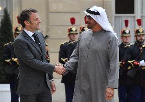 President Macron Welcomes MBZ - Paris