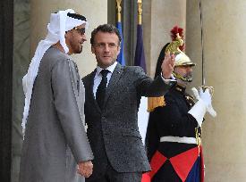 President Macron Welcomes MBZ - Paris