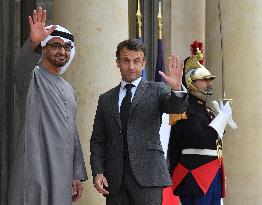 President Macron Welcomes MBZ - Paris