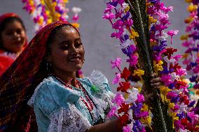 Festival Of Flowers In Panchimalco