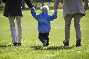 Male couple with their child