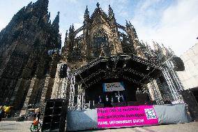 Rally Against Roger Waters Concert In Cologne