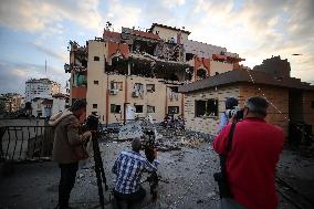 Israeli Strikes In Gaza kill 12, Including Three Leaders Of Armed Group