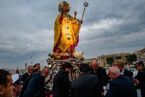 Procession Of The Statue Of St. Nicholas