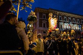 Procession Of The Statue Of St. Nicholas