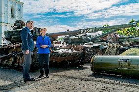 Ursula von der Leyen visits Kyiv to mark Europe Day.