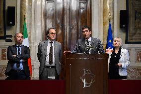 Meeting With The Opposition on Institutional Reforms in Rome, Italy