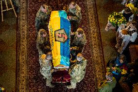 Funeral Ceremony Of Danylo Denysevych, A Killed Soldier In Bakhmut Combats