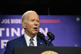 U.S. President Joe Biden Delivers Remarks On A Possible Default In A Speech In Valhalla, New York