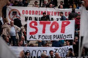 Demonstration In The Campidoglio Against The Ztl