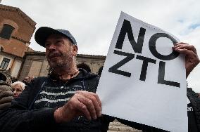 Demonstration In The Campidoglio Against The Ztl