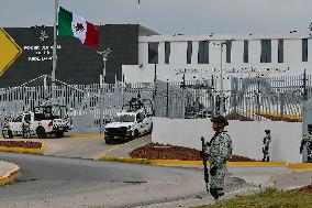 Military Guard The Prison El Altiplano' For The Liberation F Drug Trafficker Luis "El Güero" Palma