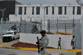 Military Guard The Prison El Altiplano' For The Liberation F Drug Trafficker Luis "El Güero" Palma