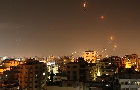 Israeli Air Strike In Gaza, Palestine