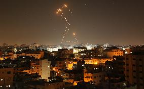 Israeli Air Strike In Gaza, Palestine