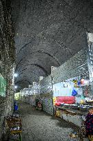 A Food Market in An Abandoned Railway Tunnel in Chongqing