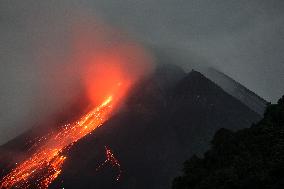 Indonesia's Mount Merapi Spews Ash And Lava