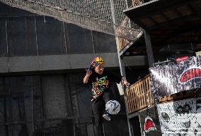 Iran-Youths And The Freestyle Football