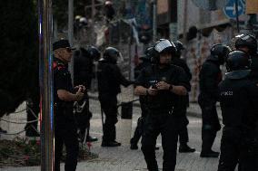 Tension In Bonanova Neighborhood, Barcelona