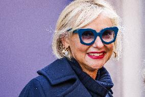 Loretta Goggi Celebrity Sightings In Milan