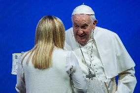 Pope Francis At A Conciliation Auditorium Event - Vatican