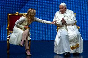 Pope Francis At A Conciliation Auditorium Event - Vatican