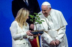 Pope Francis At A Conciliation Auditorium Event - Vatican