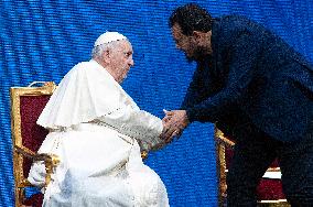 Pope Francis At A Conciliation Auditorium Event - Vatican