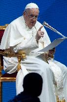 Pope Francis At A Conciliation Auditorium Event - Vatican