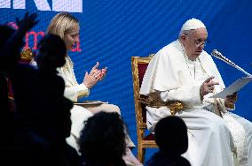 Pope Francis At A Conciliation Auditorium Event - Vatican