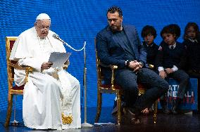 Pope Francis At A Conciliation Auditorium Event - Vatican