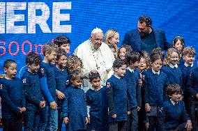 Pope Francis At A Conciliation Auditorium Event - Vatican