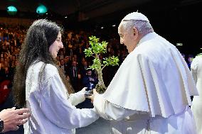 Pope Francis At A Conciliation Auditorium Event - Vatican